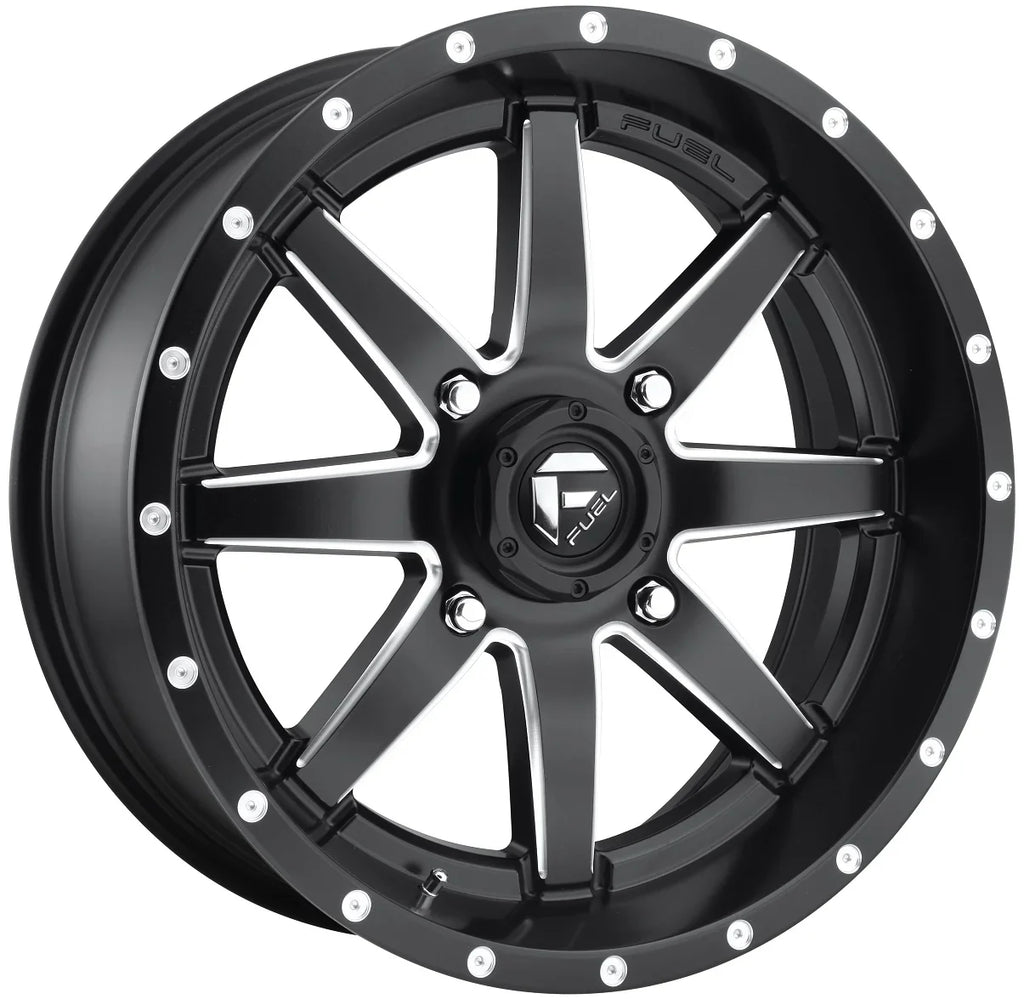 Fuel Maverick Black 16" Wheels 35" Crawler XG Tires Kawasaki Teryx Mule