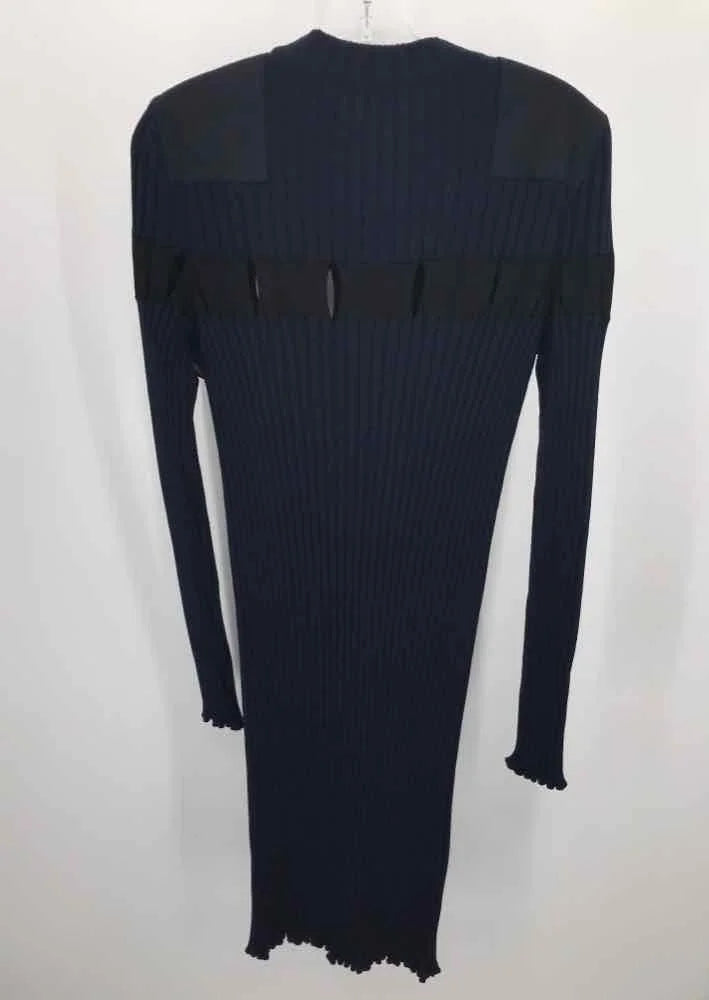 Pre-Owned Alexander Wang Navy Sizeize Large Knee Length Long Sizeleeve Dress