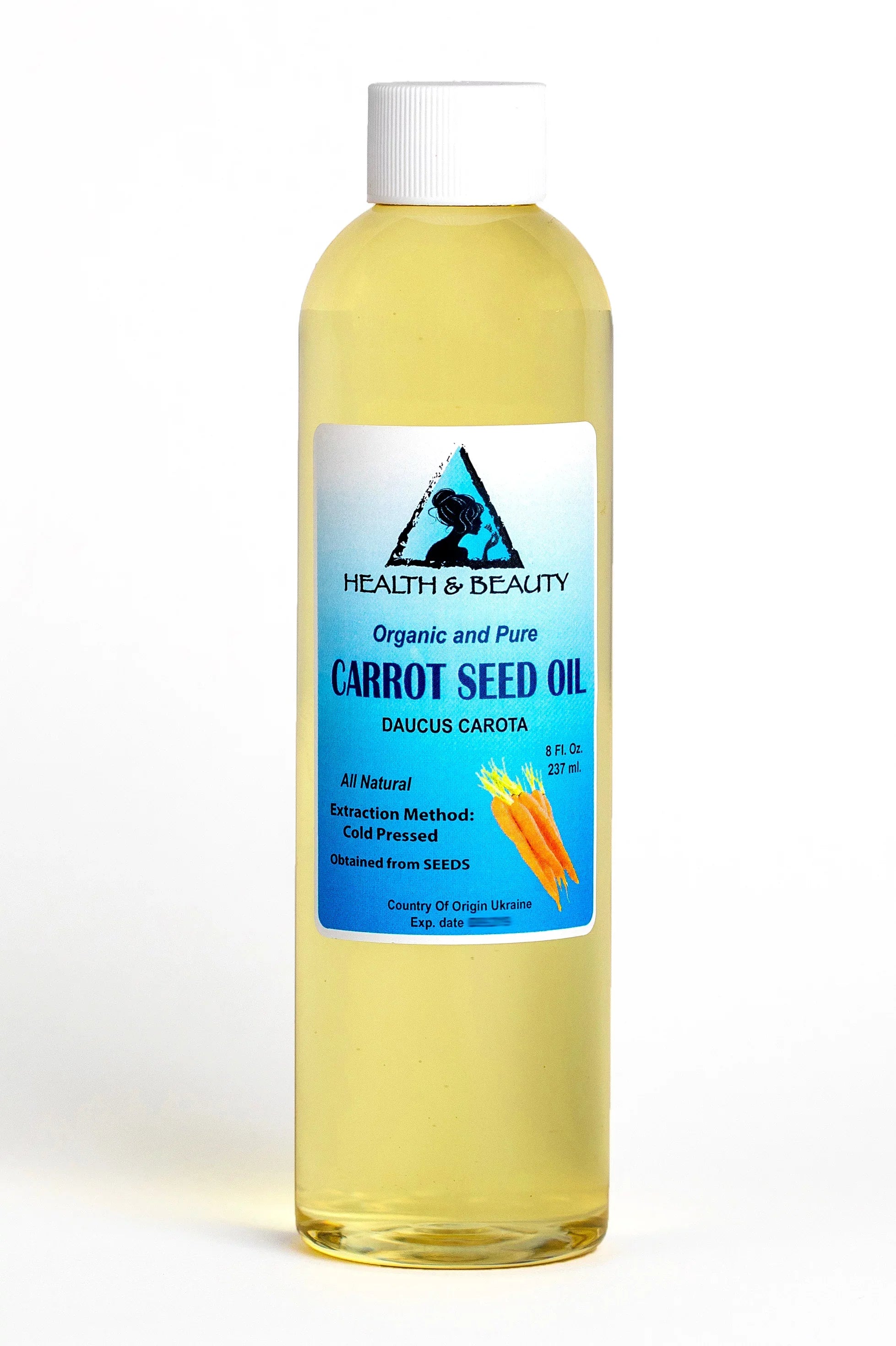 Carrot Sizeeed Oil Organic Carrier Cold Pressed Premium Fresh 100% Pure 8 oz