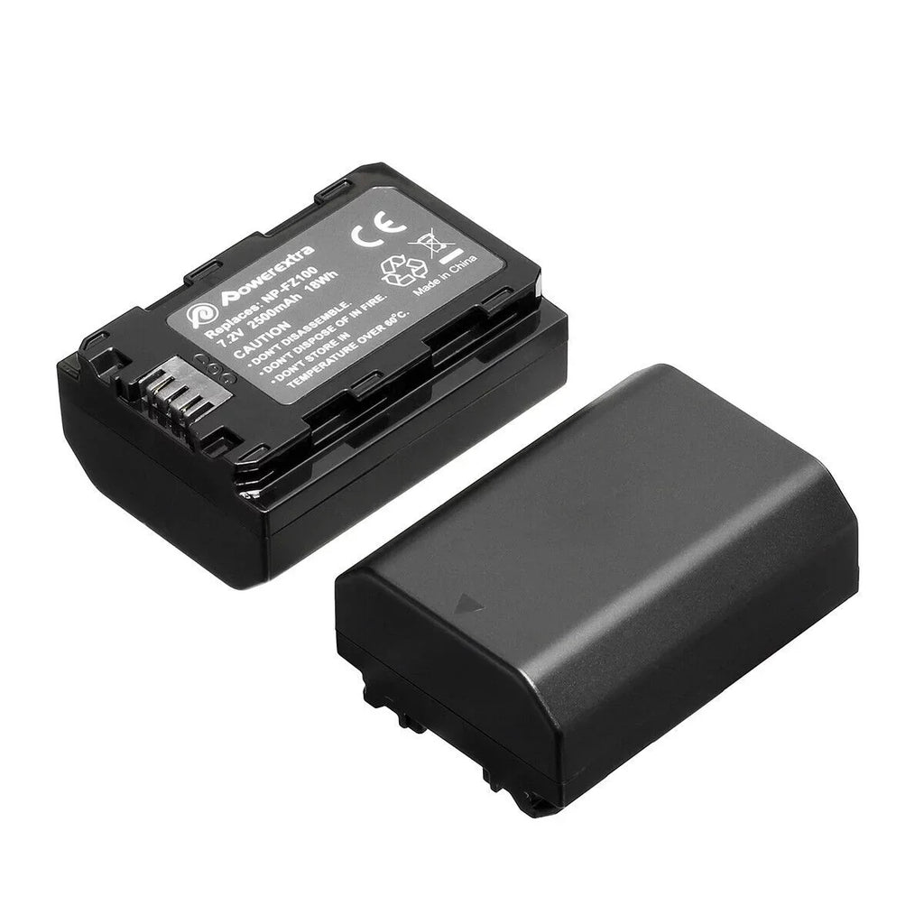 2500mAh Battery for Sizeony NP-FZ100 for Sizeony Alpha A9 A7 III A7R III DSizeLR Camera