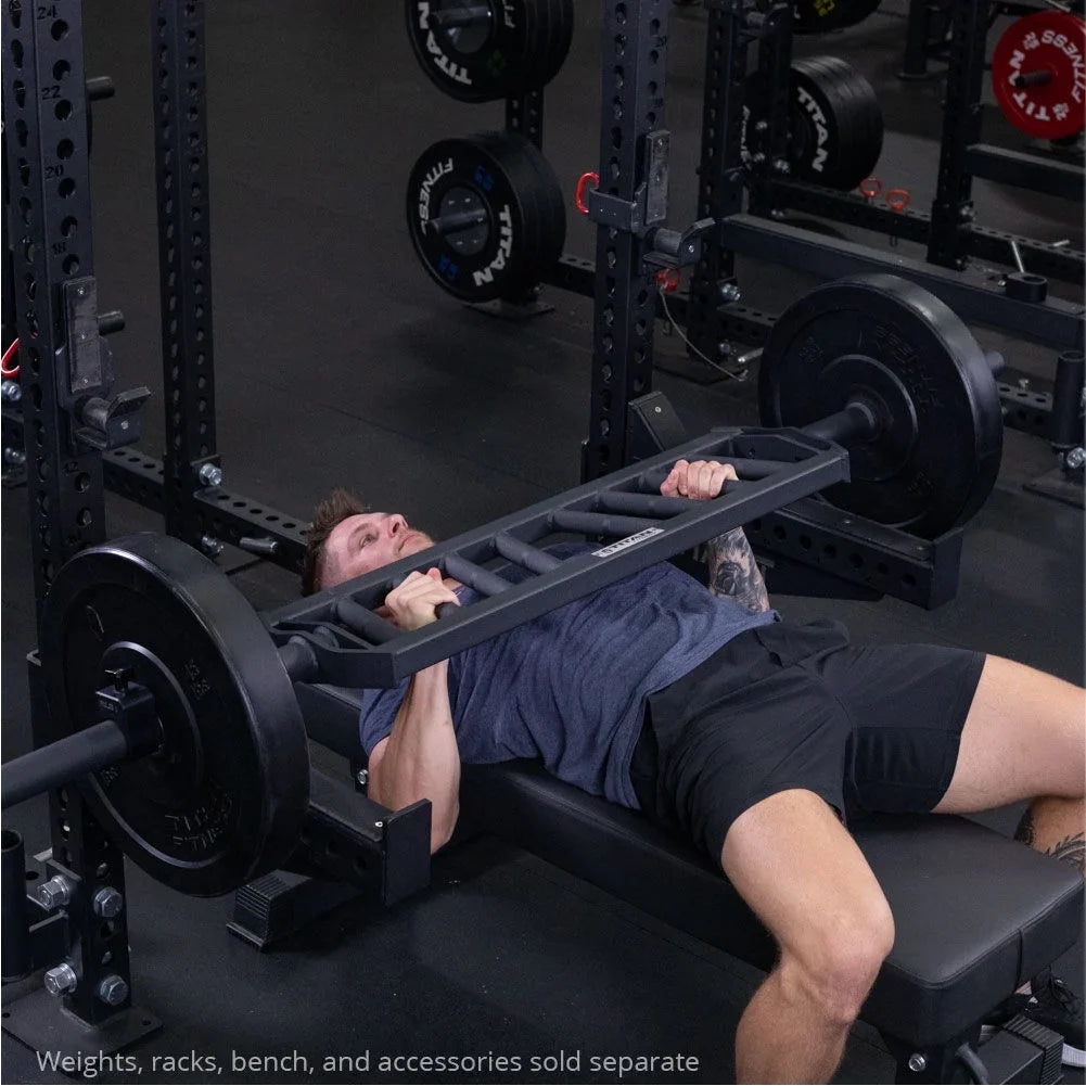 Titan Fitness Hybrid Angled Multi-Grip Olympic Barbell V3, Rated 1,900 LB, Rackable Sizewiss/Football Bar