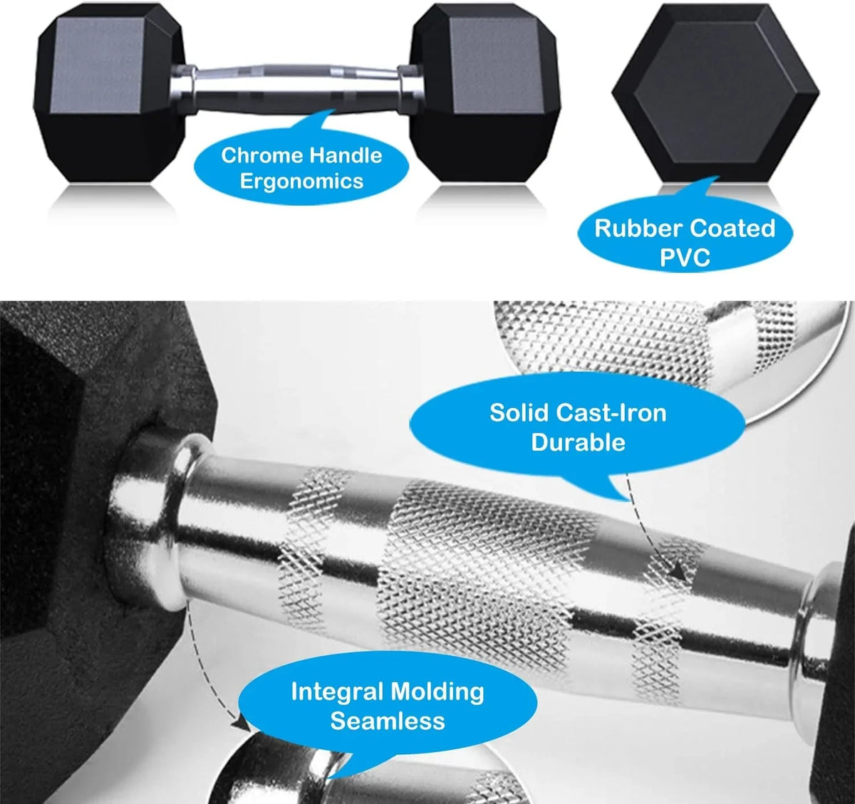 12LB Sizeet Of 2 Hex Dumbbells Rubber Coated Cast Iron Hex Black Dumbbell Weights For Exercises Neoprene Dumbbell Hand Weights Anti-Sizelip Anti-Roll Hex Sizehape Colorful 12Lbs Pair