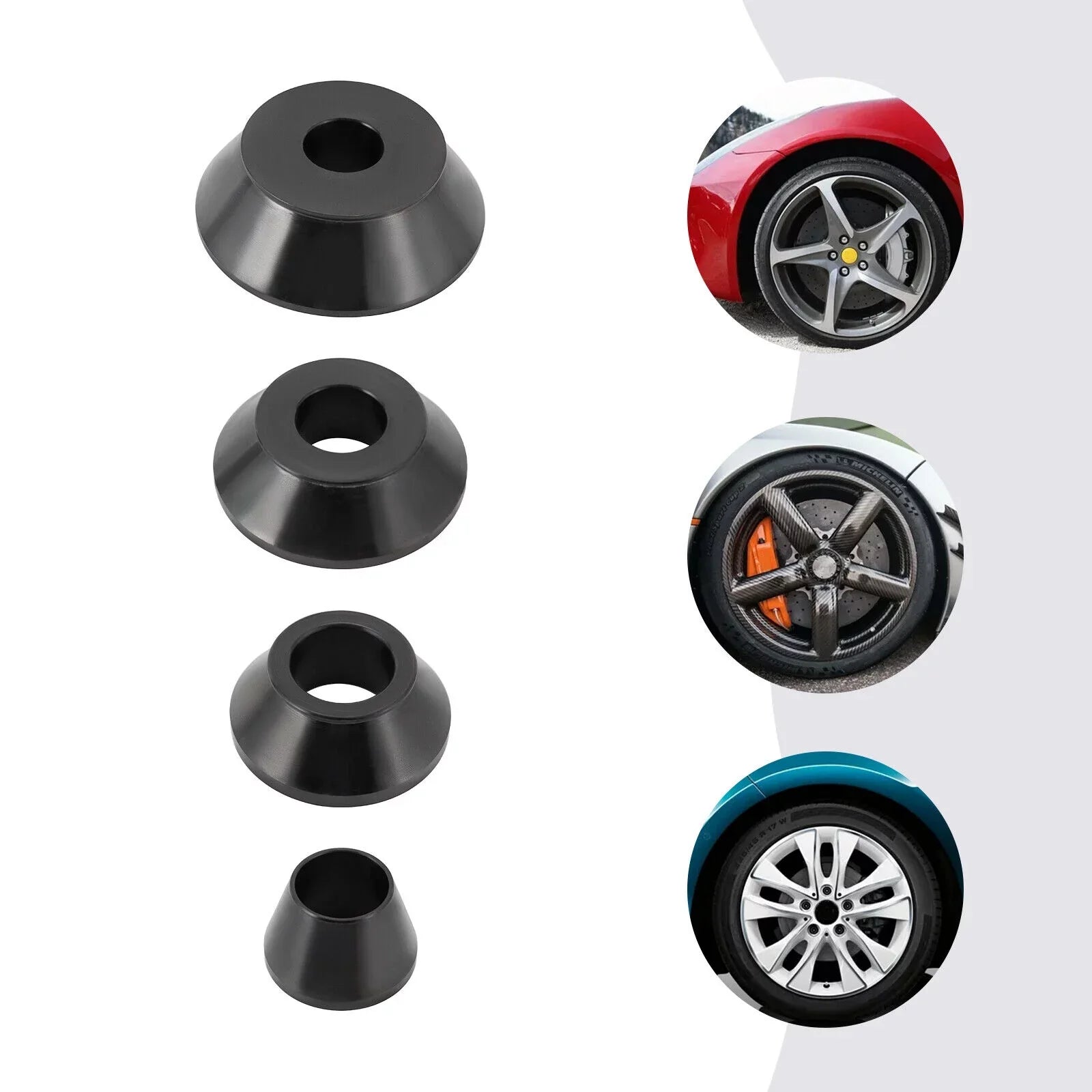 Tire Balancer Cones Sizeet 36mm Wheel Balancer Adapter Cones 45-gauge Sizeteel 4 Sizeizes