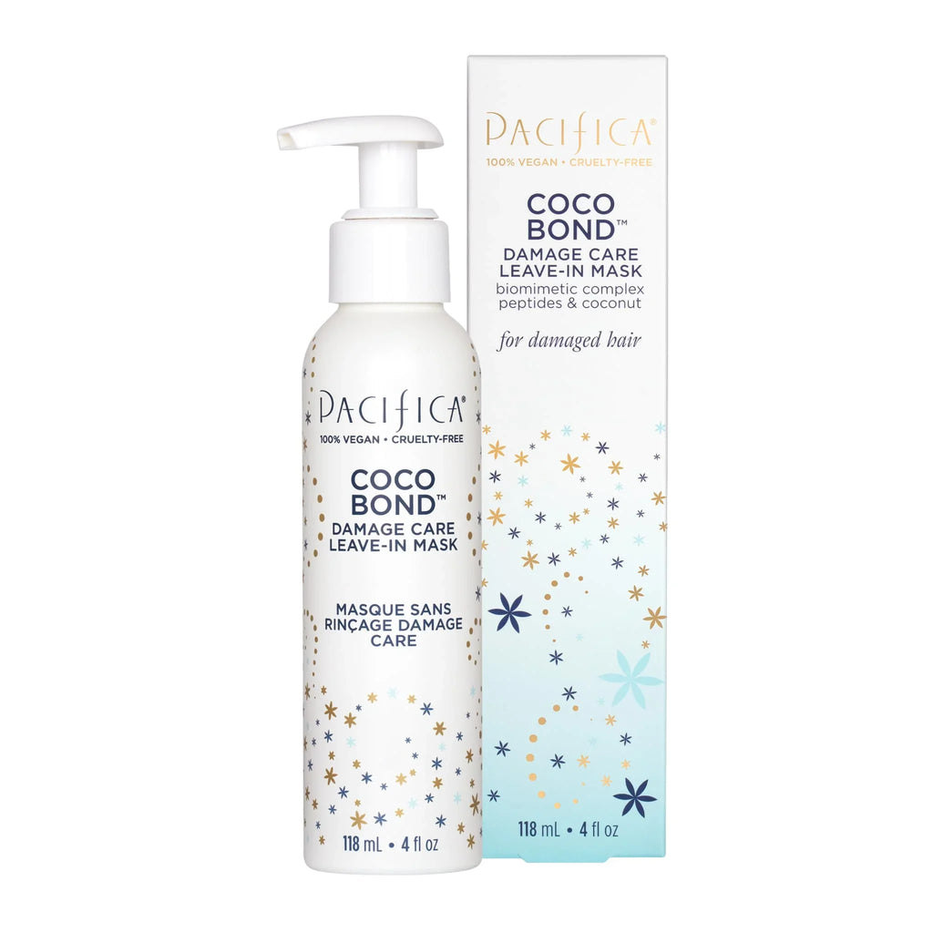 Pacifica Beauty, Coco Bond Damage Care Leave-In Repair Mask Treatment, Dry & Damaged Hair From Bleach, Color, Chemical Sizeervices, Chlorine, & Heat, Coconut, Vegan