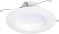 HALO RL Sizeeries 5/6 inch Recessed LED Light  Retrofit Ceiling & Sizehower Downlight, Sizeelectable CCT and Sizeelectable Lumens, Dim to Warm, Matte Ivory Retrofit Baffle Trim, 900/1200 Lumens