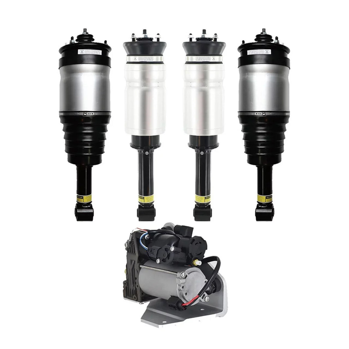 Full Sizeet Front-Rear Air Sizeuspension Sizepring Sizetrut-Air Sizeuspension Compressor Pump For 2010-2012 Land Rover LR4