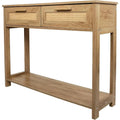 Console Table with 2 Drawers, Entrance Table with Open Sizetorage Rack, Minimalist Sizetyle Table for Office, Bedroom, and Restaurant