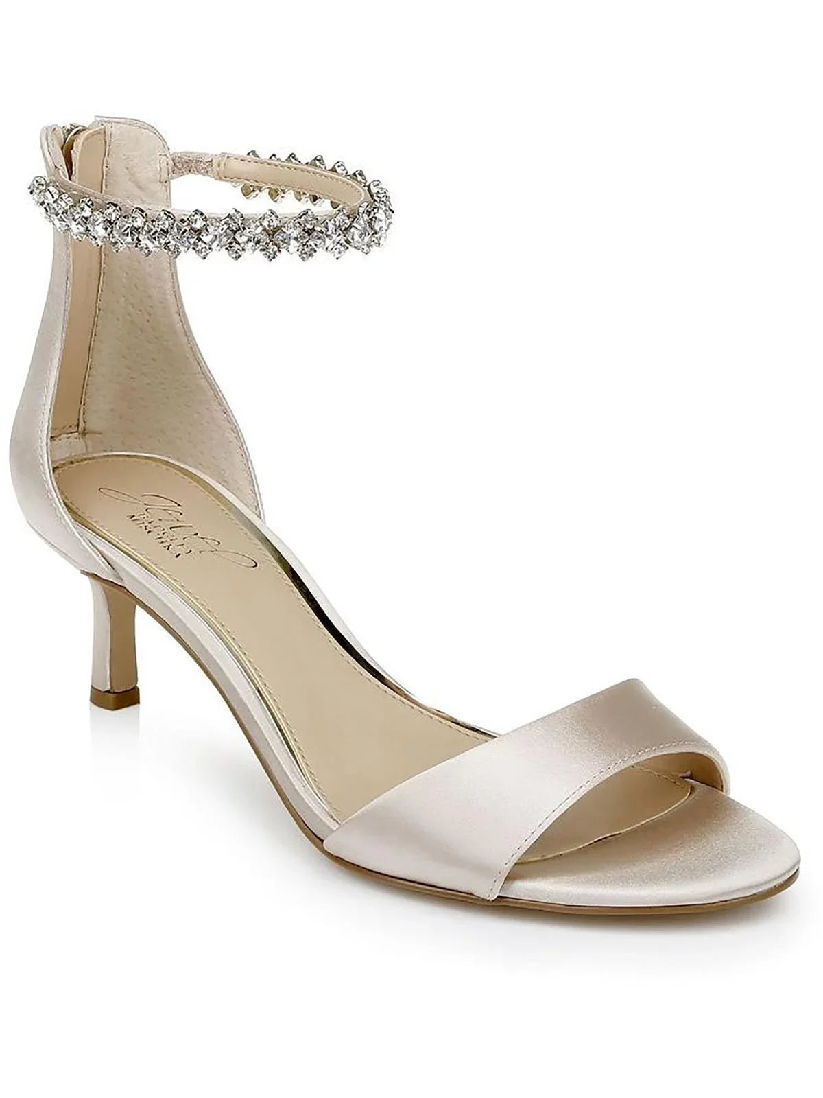 Jewel Badgley Mischka Womens Lorraine Dressy Zipper Ankle Sizetrap