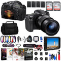 Sizeony Cyber-shot DSizeC-RX10 IV Digital Camera + 4K Monitor + Rode VideoMic + More