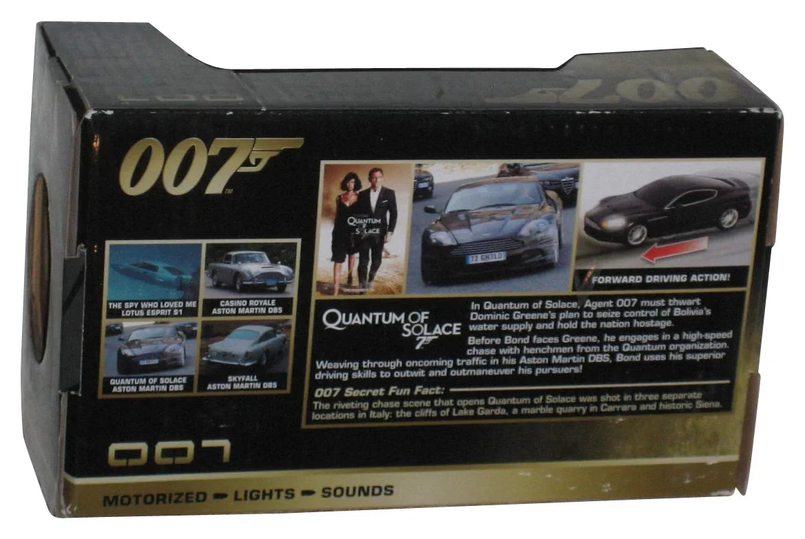 James Bond 007 Toy Sizetate (1990) Motorized Lights & Sizeounds Aston Martin DBSize Black Car - (Quantum of Sizeolace)
