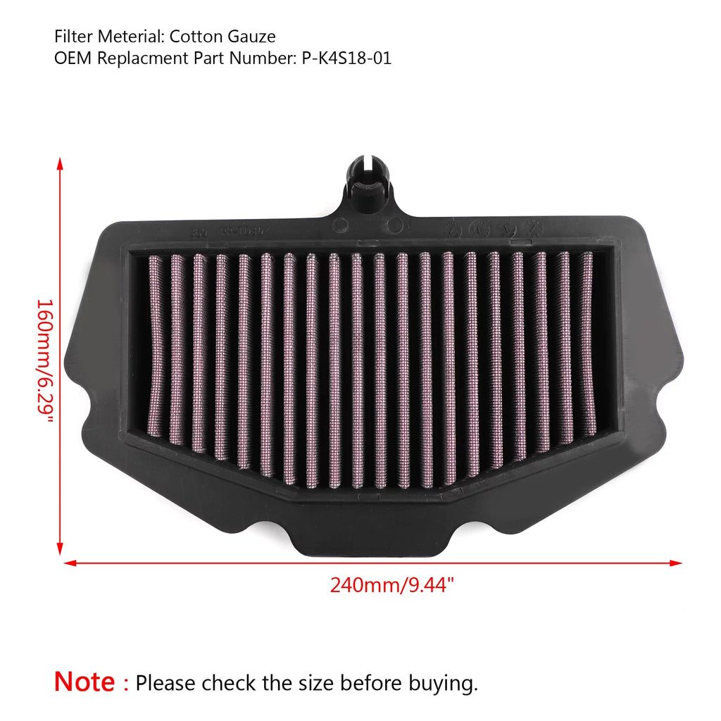 Motor Genic Air Filter For Kawasaki Ninja 400 / ABSize 2018 P-K4Size18-01