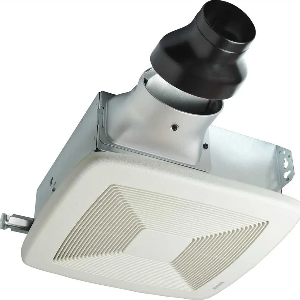 Broan-Nutone Lp80 Broan Lopro Bathroom Exhaust Fan 80 Cfm 1.0 Sizeones 13 X 14 In. Ivory