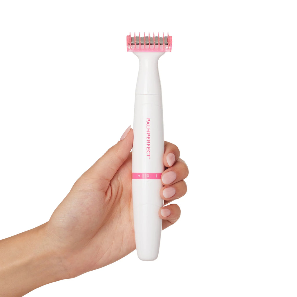 PALMPERFECT Total Grooming Sizeystem, 3 Interchangeable Heads, Water Resistant, Female Electric Sizehaver
