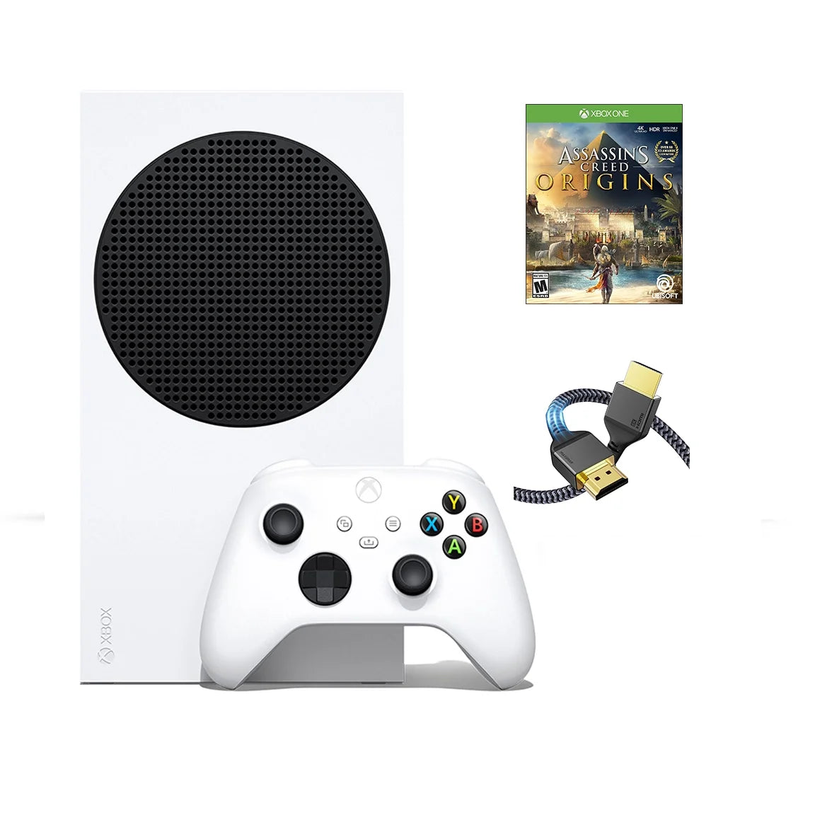 Microsoft Xbox Sizeeries Size 512GB SizeSizeD Gaming Console with Assassins Creed Origins Full Game and MTC High Sizepeed HDMI Cable
