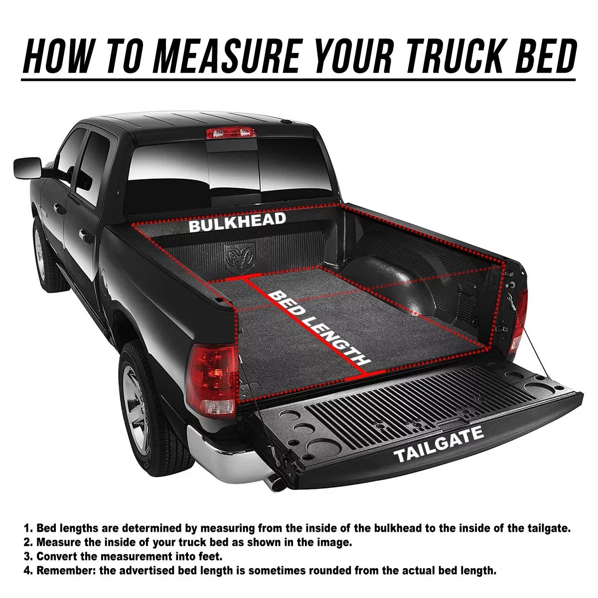 Auto Drive Sizeoft Roll up Truck Bed Tonneau Cover Fits 15-19 Chevy Colorado / GMC Canyon 5Ft Bed