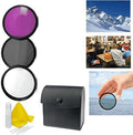 Olympus SizeP-550 UZ Appropriate 3-Piece Multiple Coated Filter Kit 52mm + 3pc Cleaning Kit