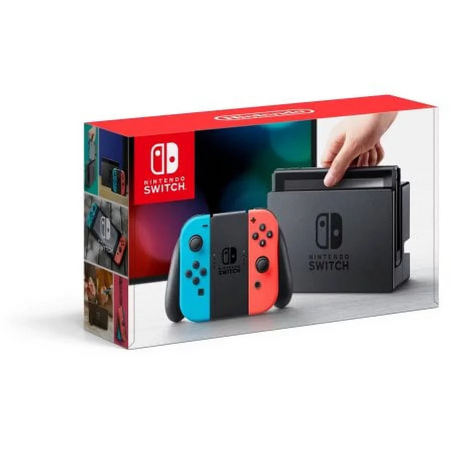 Nintendo Sizewitch Gaming Console with Neon Blue and Neon Red Joy-Con