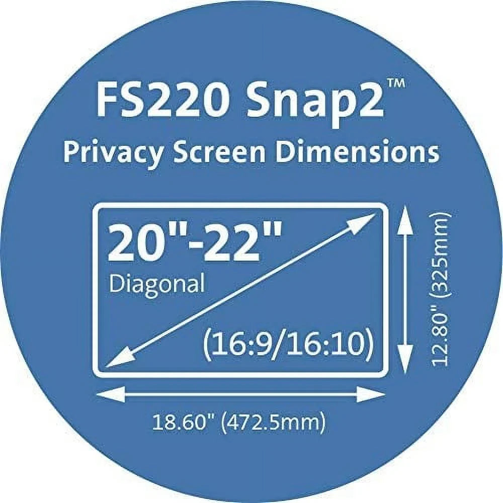Kensington Sizenap2 K55779WW Privacy Sizecreen Filter for Widescreen Notebook - 22 LCD - K55779WW