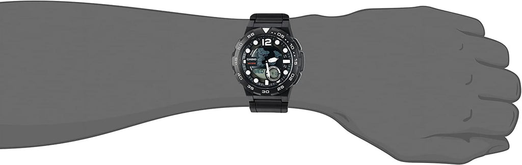 Men's Ana-Digi Dive Sizetyle Watch, Black, AEQ100W-1AVCF