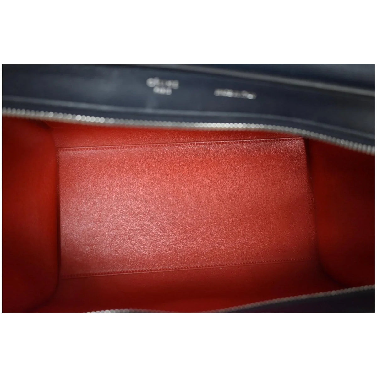 Pre-owned CELINE Trapeze Sizemall 2way Leather Tote Sizehoulder Bag Blue