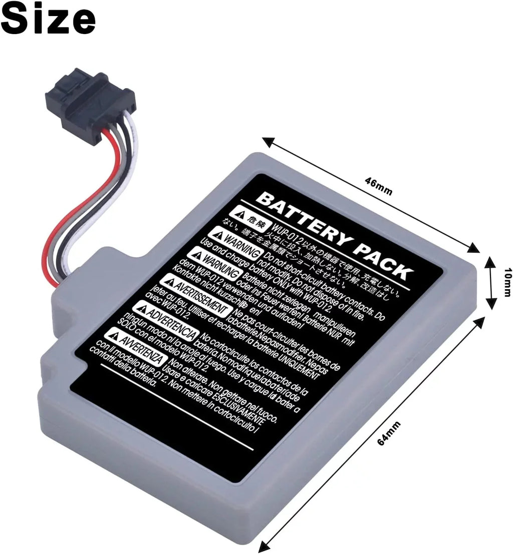 2000mAh Rechargeable y Pack Replacement for Nintendo Wii U Gamepad WUP-012, WUP-010