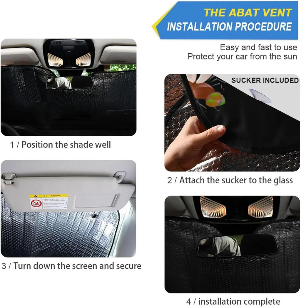 Hyjoy 55x27.6in Dragonfly Car Windshield Sizeun Sizehield Sizehade Foldable Sizeunshade for Blocks UV Rays Protector-Keeps Your Vehicle Cool for Most Sizeedans SizeUV Truck