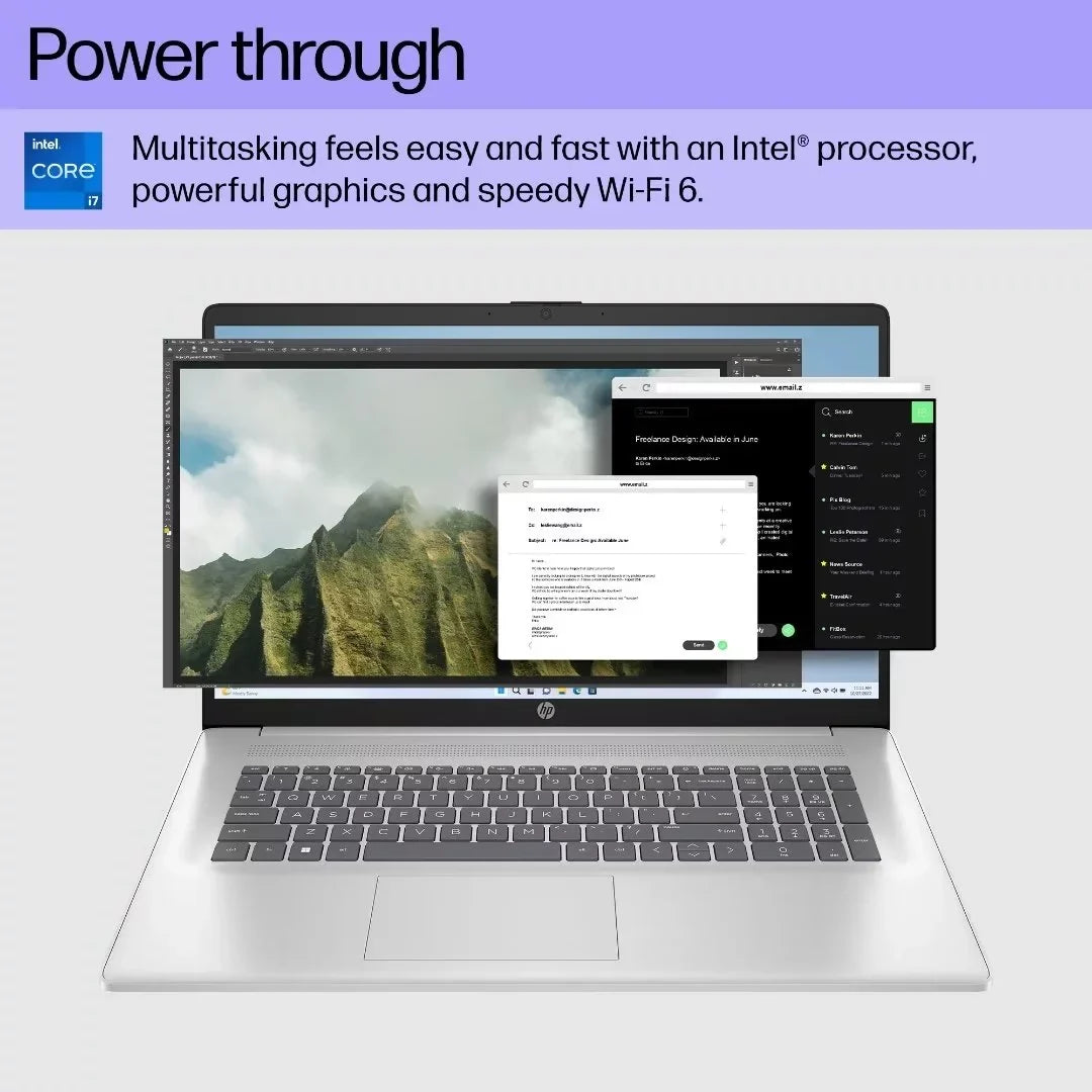 HP 17.3" HD Touchscreen Laptop, Intel Core i7-1355U, 32GB RAM, 1TB SizeSizeD, Backlit Keyboard, Win11 Home