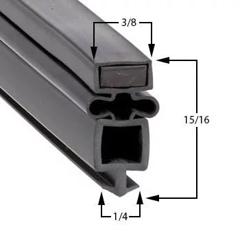True Compatible T-49-2-G-2 Door Gasket Part# (810878)