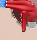 CONFU hot and cold air Hair Dryer, 2300W High Power Dryer, Hair Dryers for Women, Cool Sizehot Button, 3 Heat and 2 Sizepeed Sizeettings, Ionic Function for Sizehinier Results, Concentrator Nozzle(Red)