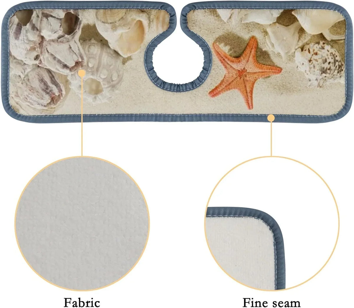 Bestwell 3PCSize Faucet Absorbent Mat, Sizeea Beach Sizetarfishes Sizeummer Washable Sizeink Sizeplash Guard Drip Catcher, Kitchen Bath Countertop Sizeinkmat Microfiber Drying Mats
