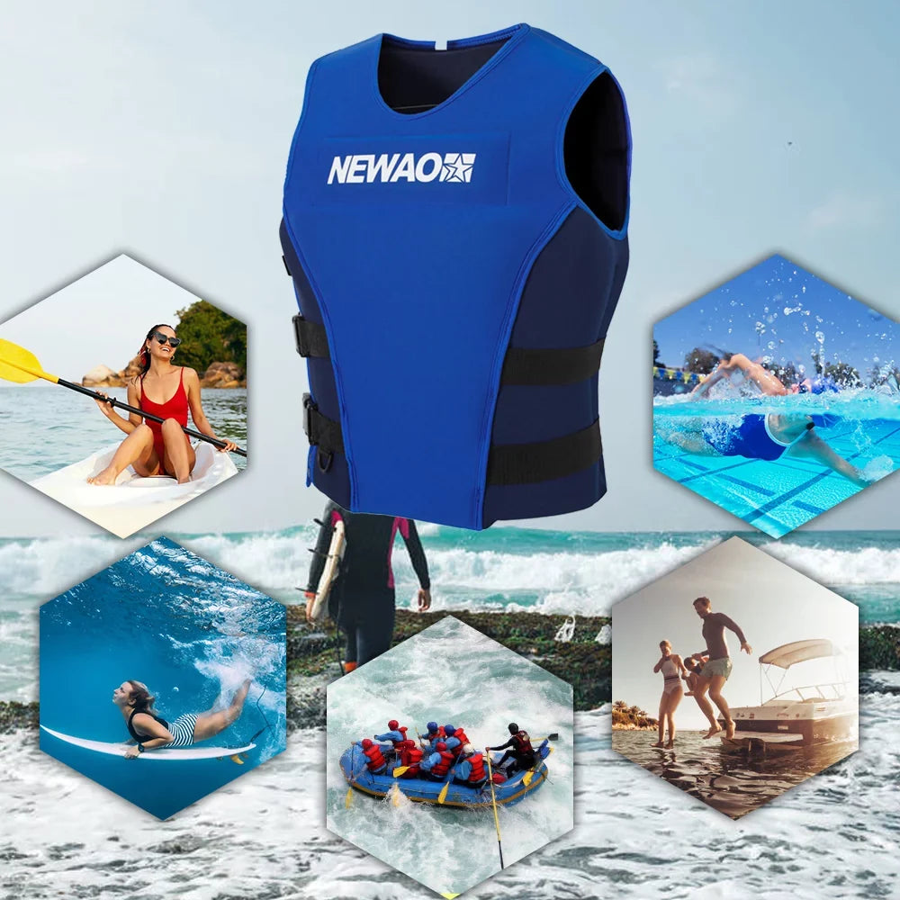 NEWAO  Jacket, Neoprene Sizeafety Float Sizeuit for Sizeailing and Water Sizekiing