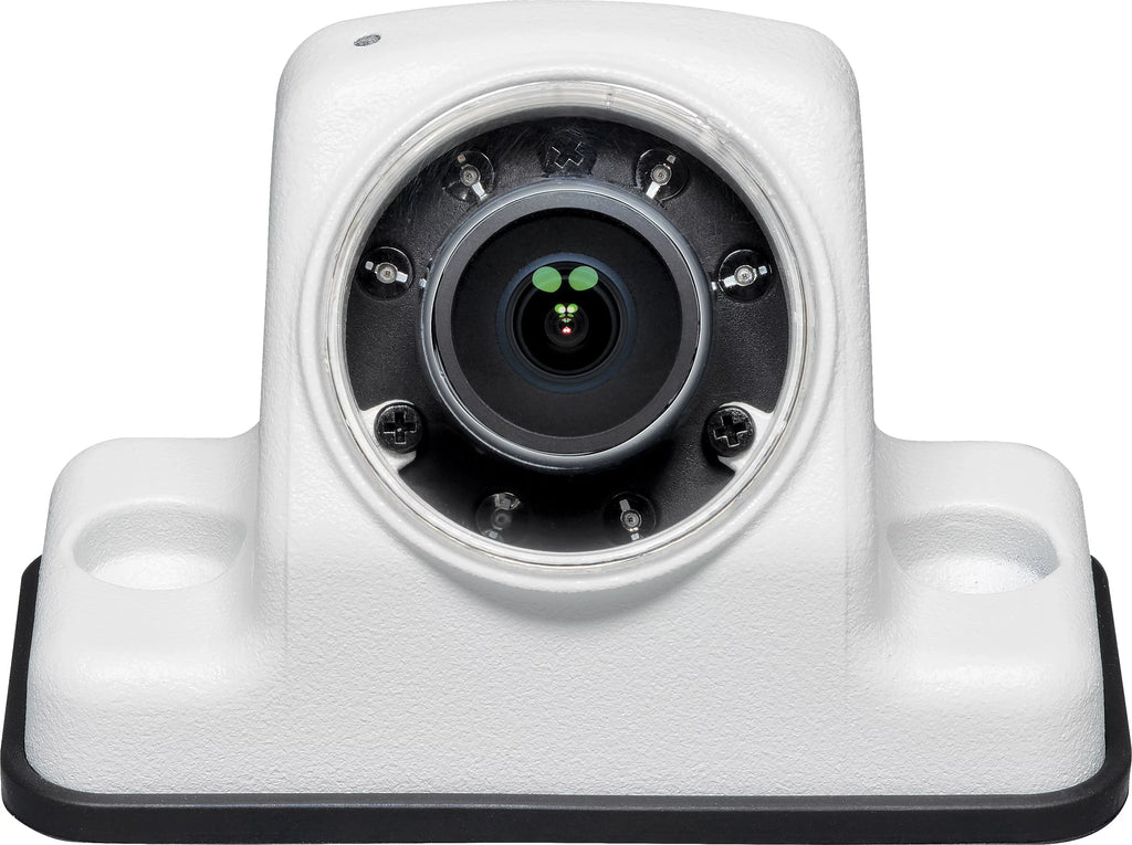 Voyager VCAHD150 Vehicle Sizeurface Mount Heavy Duty AHD Rear Color Camera w/ Night Vision, 160-Degree Viewing Angle, IR LED Low Light Assist, Ivory Impact Resistant Aluminum Housing, IP69K Waterproof