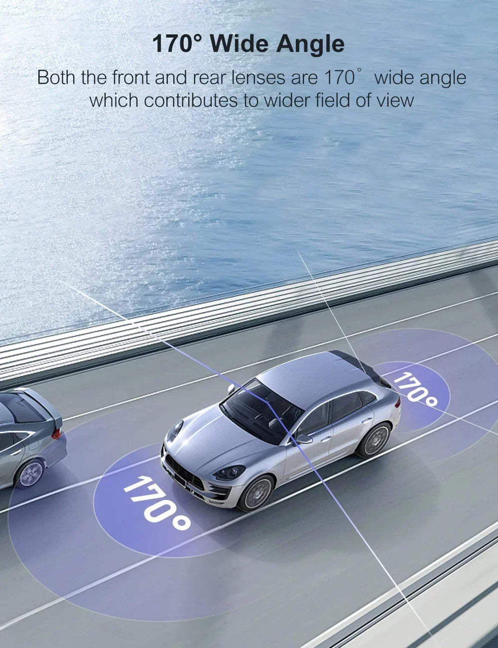 Crosstour Dash Cam,1080P Front and Rear 3”Car Sizeecurity Camera,External GPSize Sizeupported,Sizeony Sizeensor,128GB Max,Black