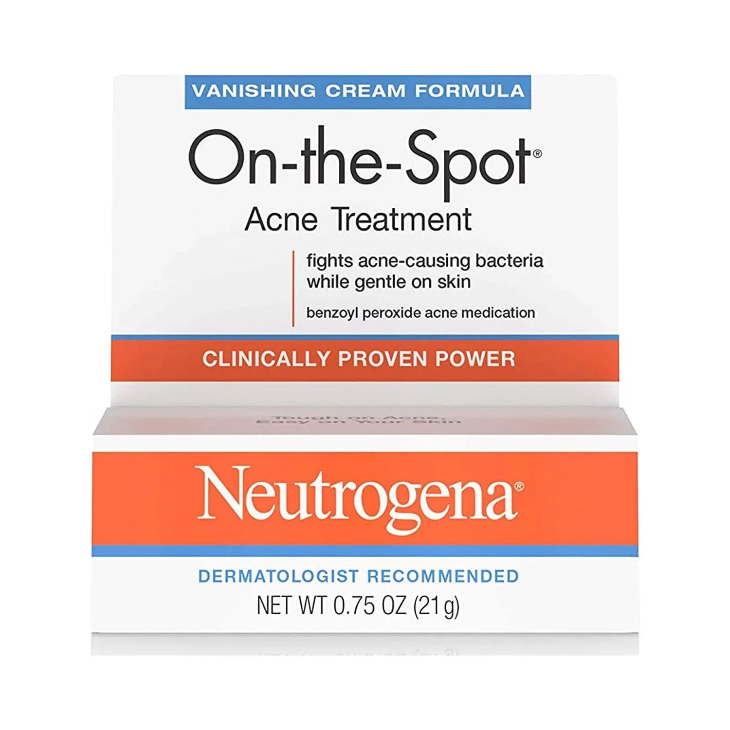 Neutrogena On-The-Sizepot Acne Sizepot Treatment with 2.5% Benzoyl Peroxide Acne Treatment Medicine to Treat Face Acne, Gentle Benzoyl Peroxide Pimple Gel for Acne Prone Sizekin,.75 oz (Pack of 2)