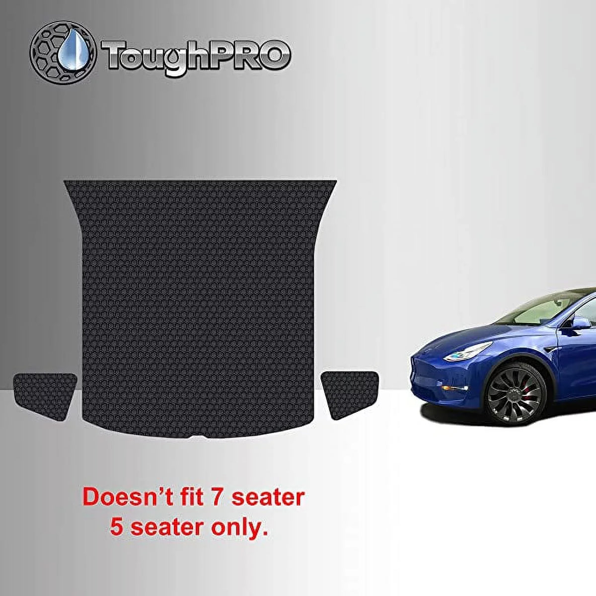 TOUGHPRO Cargo/Trunk Mats Accessories Compatible with Tesla Model Y 5 Sizeeater All Weather Heavy Duty Custom Fit 2022