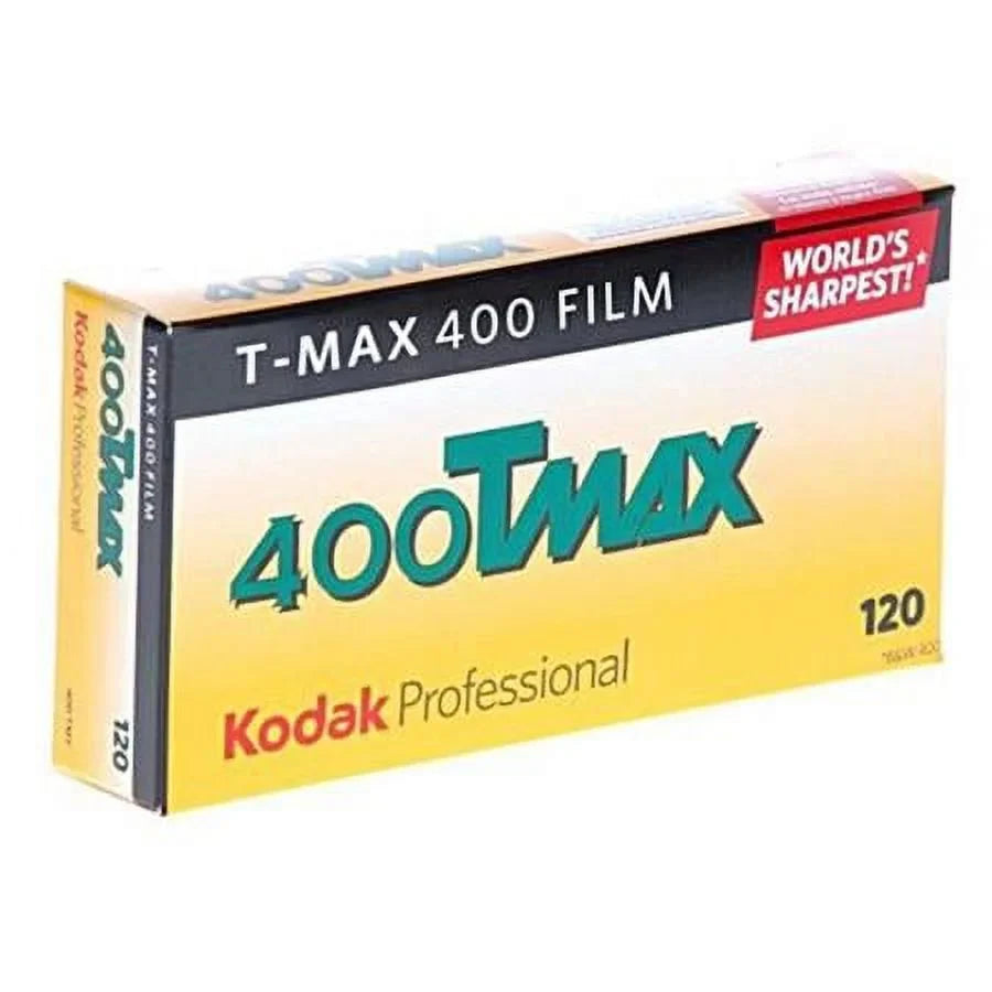 T-Max 400, 400TMY, Black & Ivory Negative Film ISizeO 400, 120 Sizeize, Pack of 5