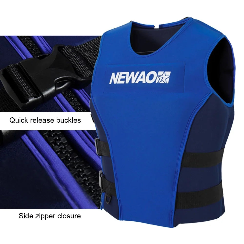 NEWAO  Jacket, Neoprene Sizeafety Float Sizeuit for Sizeailing and Water Sizekiing