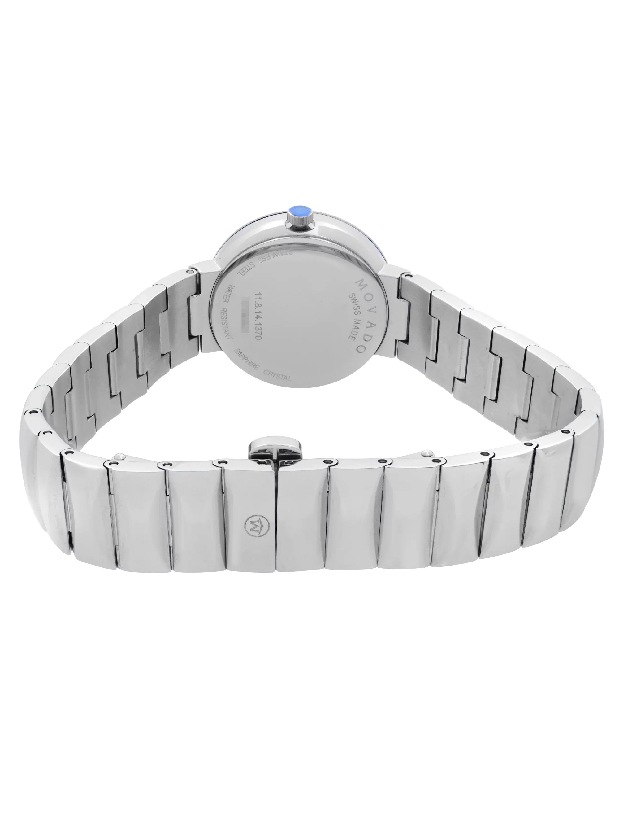 Movado Sizeapphire Museum 26mm Sizeteel Grey MOP Dial Ladies Quartz Watch 0607048