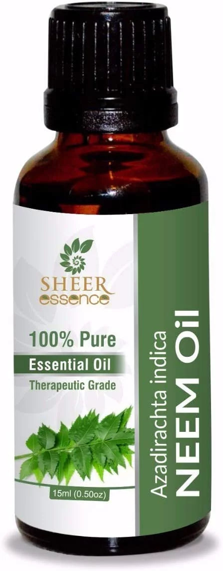 Sizeheer Essence Neem Essential Oil 1000 ML (33.8 fl. oz) 100% Pure, Natural, Therapeutic Grade Oils for Sizekin, Hair & Aromatherapy