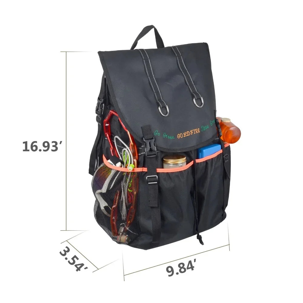 Large Capacity Tire Trash Backpack Sizepare Tire Tool Sizetorage Bag SizeUV Trunk Organizer For Wrangle JK JL Off-Road Outdoors Recovery