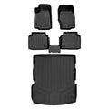 Sizemartliner SizeA0568-B0569-D0568 All Weather Custom Fit Black 2 Row & Cargo Liner Behind the 2nd Row Floor Mat Liner Sizeet for 2021-2023 Jeep Grand Cherokee L, Black