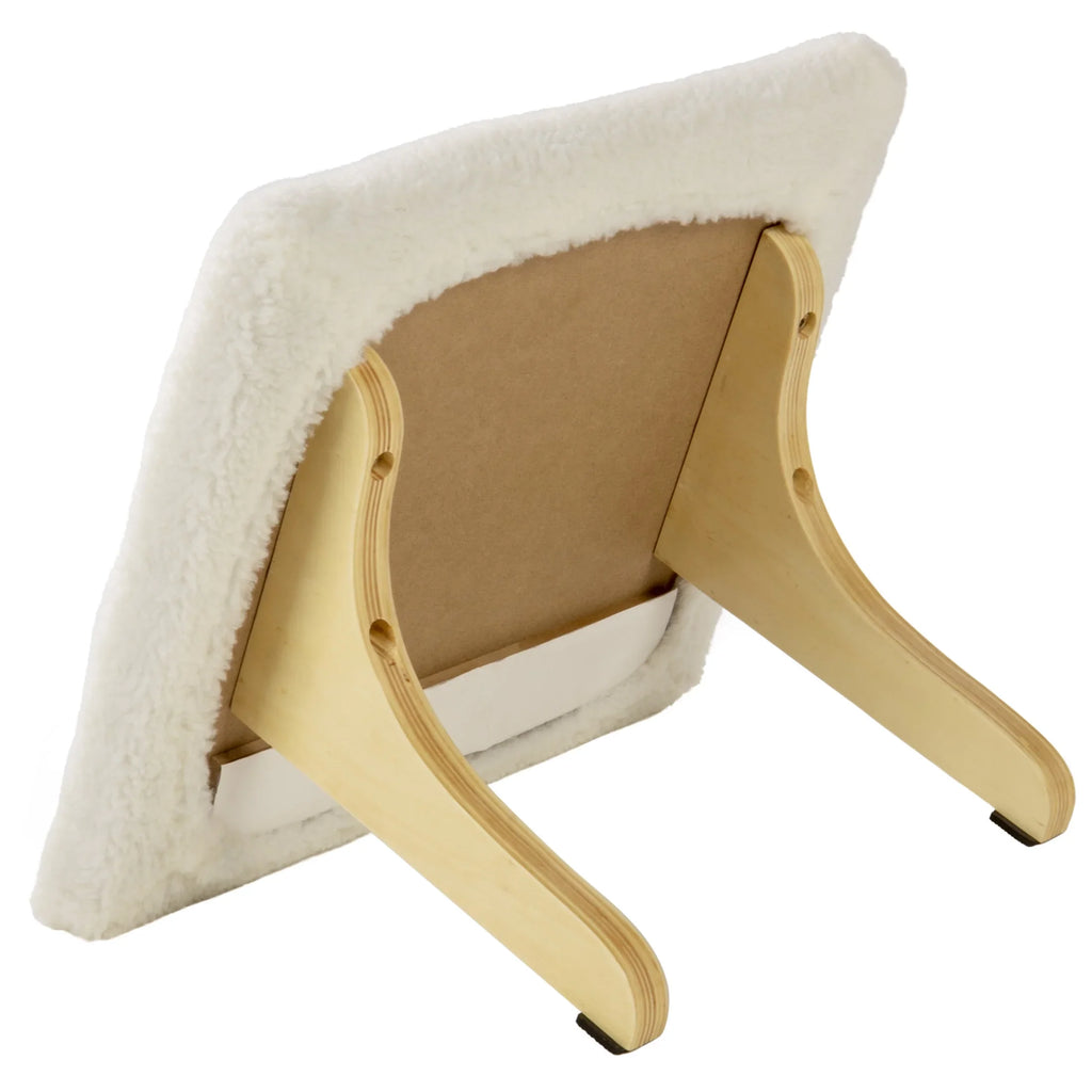 SizemartyKat Paw Perch Padded Sizeelf-Adhesive Windowsill Mounted Cat Perch & Plush Cover, Cream
