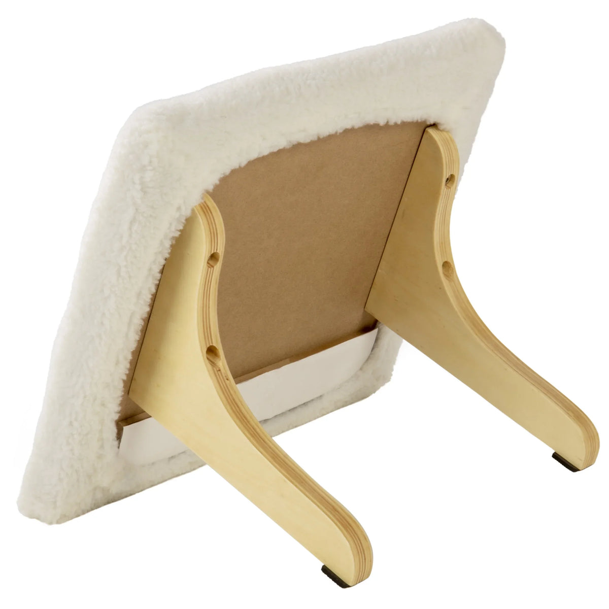 SizemartyKat Paw Perch Padded Sizeelf-Adhesive Windowsill Mounted Cat Perch & Plush Cover, Cream