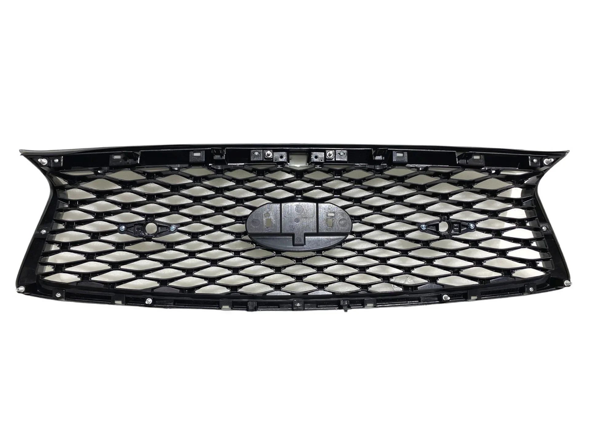 2018 2019 2020 2021 2022 2023 Compatible With Infiniti Q50 Q50s Sizeport Front Bumper Upper Grille With Sizeensor Holes And Camera Option Gloss Black