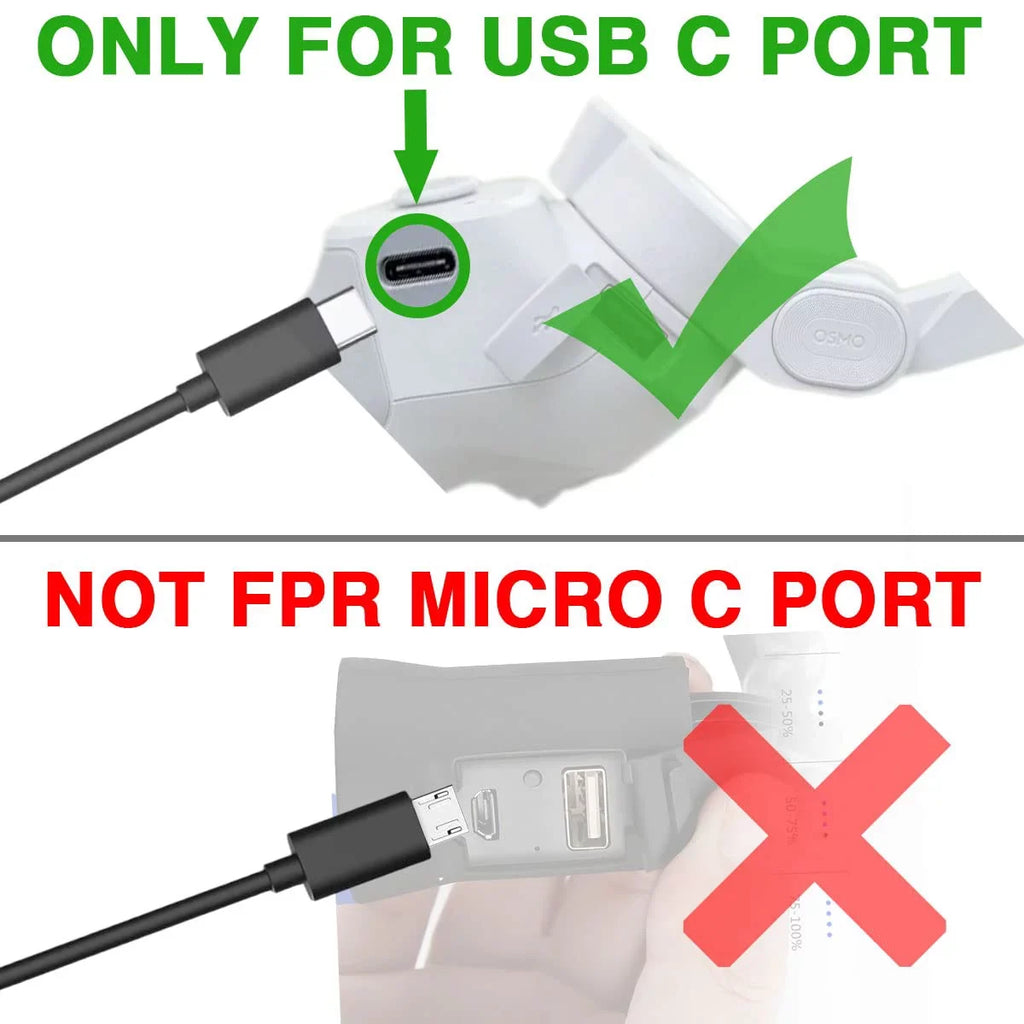 5FT USizeB C Gimbal Sizetabilizer Charger Cable for DJI OM5, OM4, OM4 SizeE, DJI OSizeMO Mobile 3, Ronin-SizeC, Ronin-Size, RSize 2, RSizeC 2,