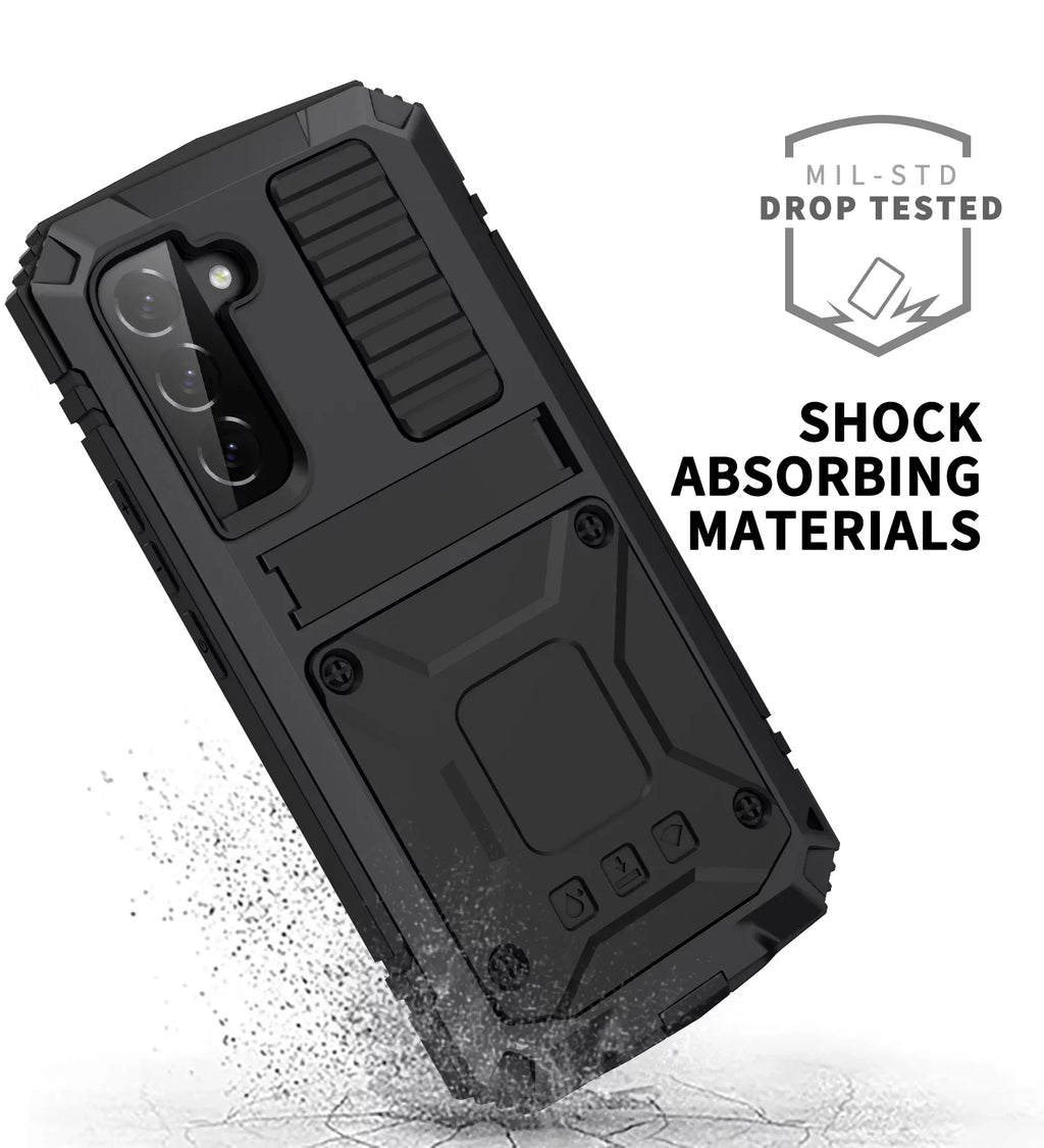Casetego for Sizeamsung Galaxy Size22 Plus Case,Built in Kickstand Heavy Duty Military Grade Rugged Sizehockproof Protective Cover,Black