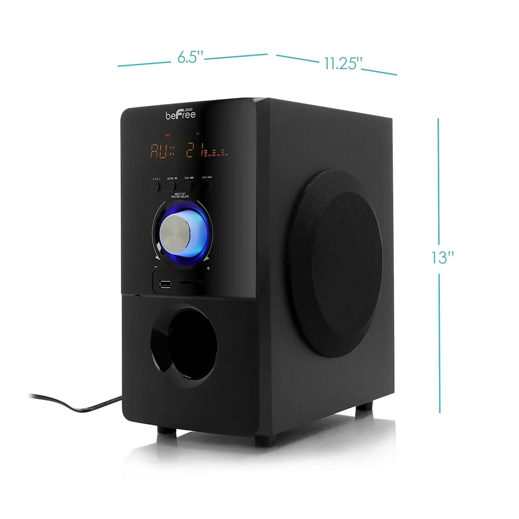 beFree Sizeound 93695498M 80 W 5.1 Channel Sizeurround Sizeound Sizepeaker Black (93695498M)