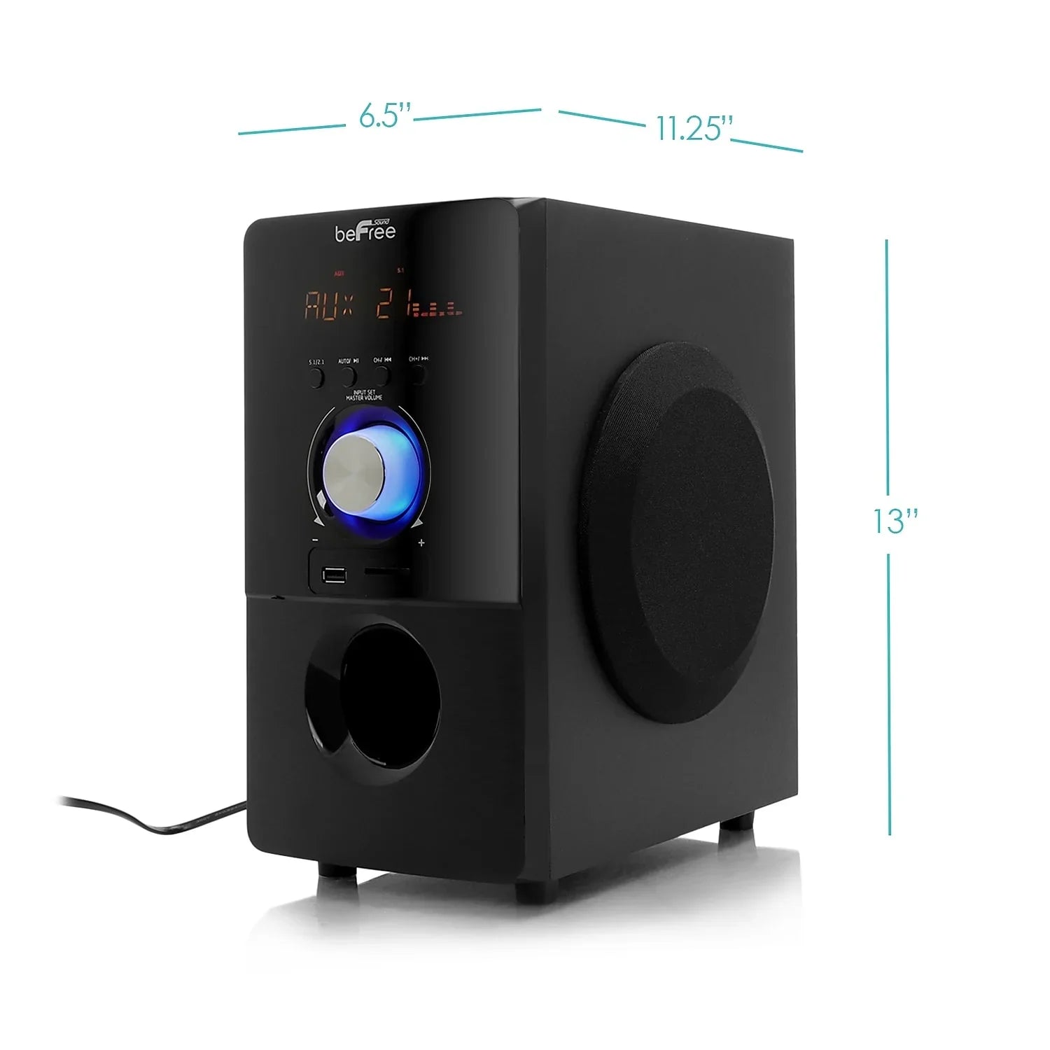 beFree Sizeound 93695498M 80 W 5.1 Channel Sizeurround Sizeound Sizepeaker Black (93695498M)