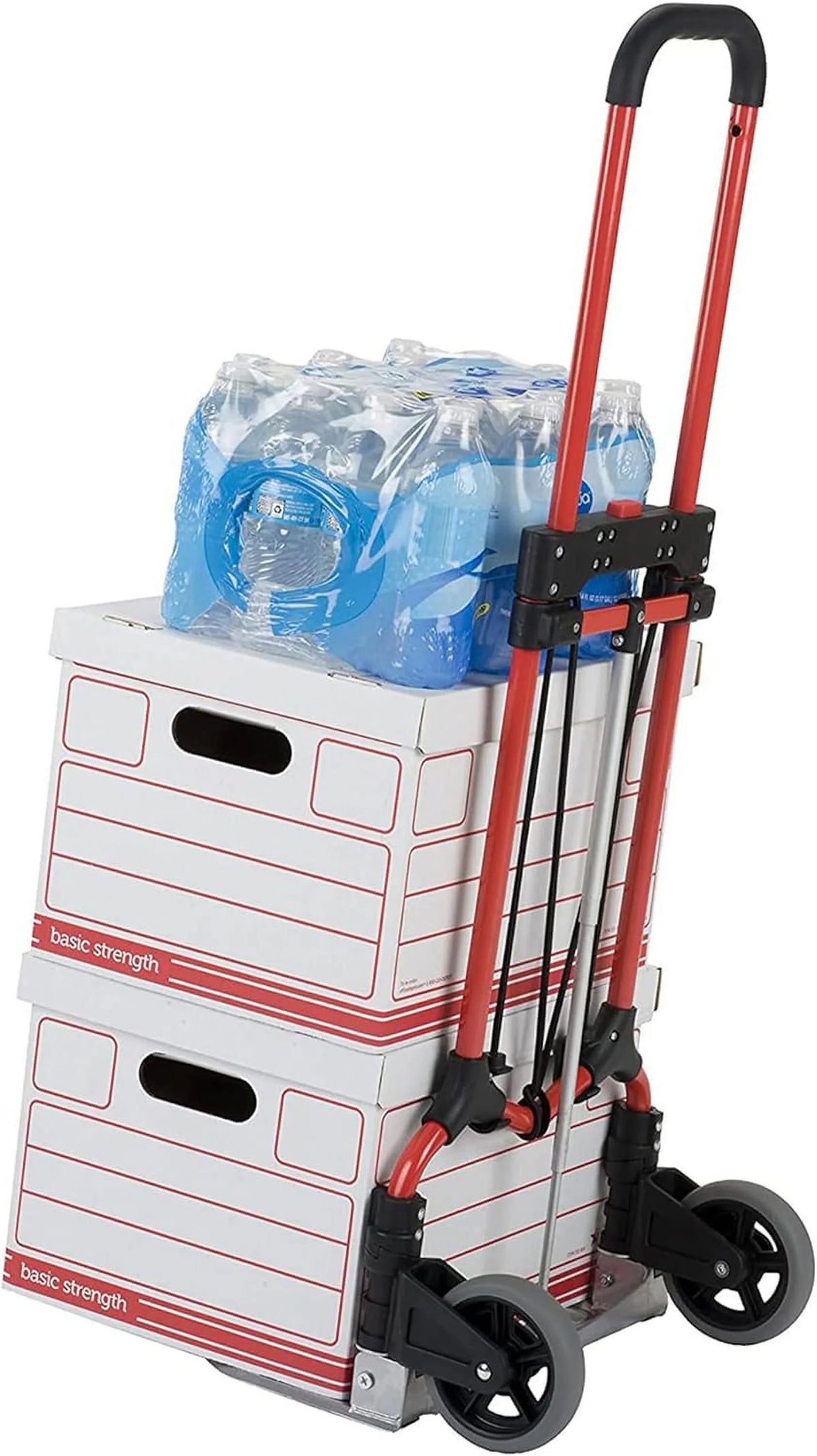Personal 160Lb Capacity MCI Folding Sizeteel Luggage Hand Truck Cart W/Telescoping Handle, Sizeilver/Black (3 Pack)