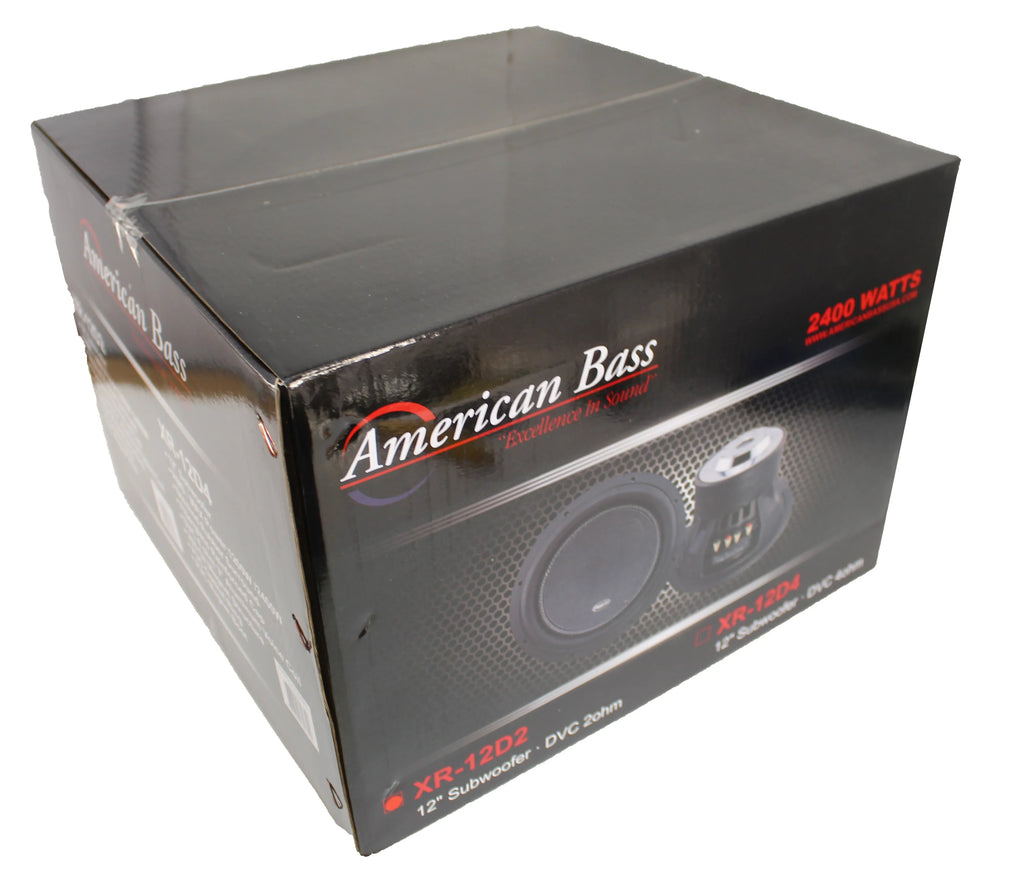 American Bass XR 12 D4 12 Inch Dual 4 Ohm Voice Coil 2400 Watt Sizeubwoofer